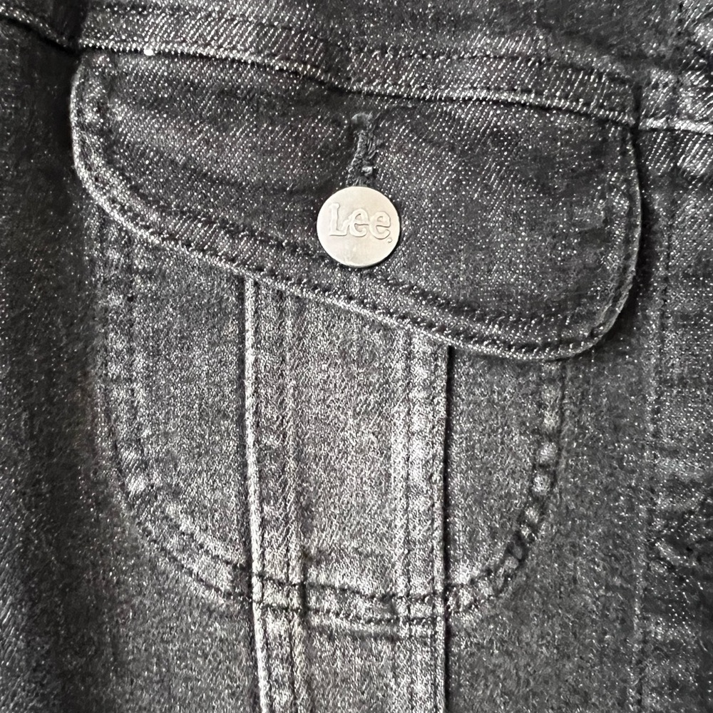 NEW Lee Women's Sz XXL Heritage Premium Stretch Classic Fit Black Denim Jacket - Picture 11 of 12